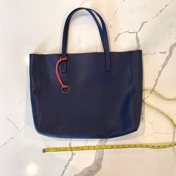 J. Crew Bags Nwot J Crew Navy Leather Tote Bag Poshmark